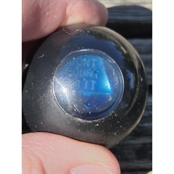 Vintage Retro Magic 8 Eight Ball Pendant Necklace 30 Inch Silver Chain Fortune - Picture 6 of 7